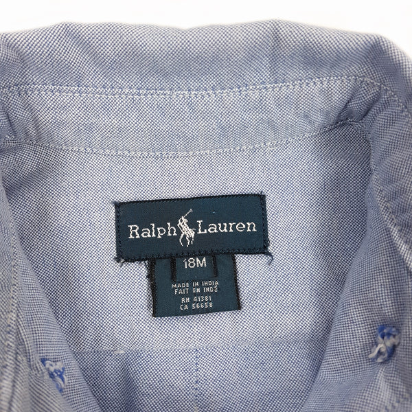 RALPH LAUREN Basic Oxford Hemd- 18 Monate (88-93 cm)