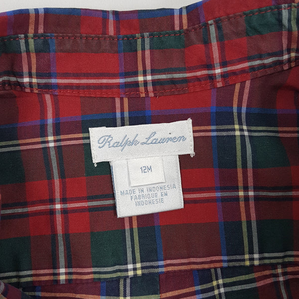 RALPH LAUREN Plaid popeline shirt - 12 months (75-79 cm)