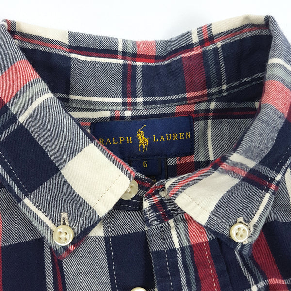 RALPH LAUREN Plaid popeline shirt - 6/7 years (117-123 cm)