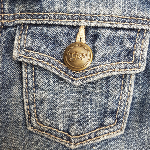 GAP Veste en jean à manches courtes - 4 ans (104cm) fillette